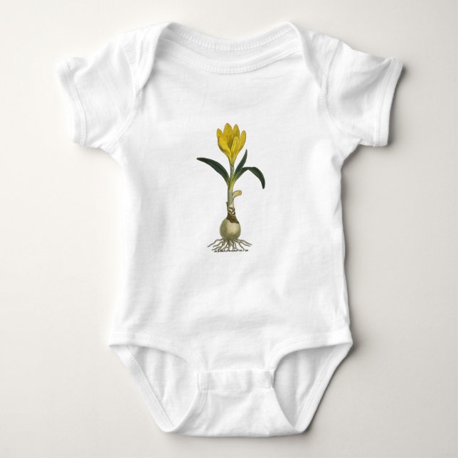 Amaryllis Tulip Botanical Garden Flower Baby Bodysuit (Front)