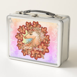 Amaryllis Unicorn Metal Lunch Box