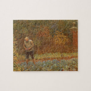 Amateur (Coachman & Cabbages) by Frederick Walker Jigsaw Puzzle