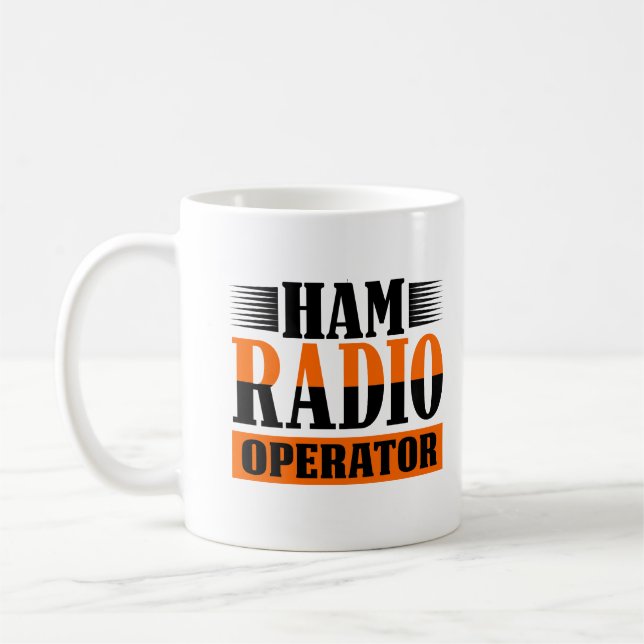 Amateur Ham radio Operator Coffee Mug (Left)
