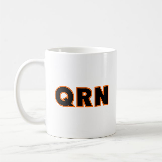 Amateur Ham Radio QRN Coffee Mug (Left)