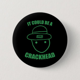 Amateur Leprechaun Sketch Could Be A Crackhead St 6 Cm Round Badge