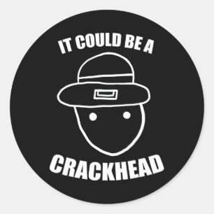 Amateur Leprechaun Sketch Could Be A Crackhead St Classic Round Sticker