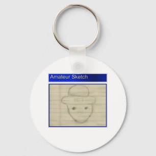Amateur Leprechaun Sketch Key Ring