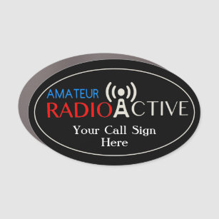 Amateur Radio Active Car Magnet