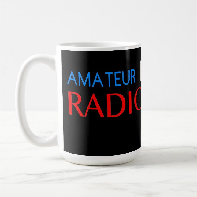 Amateur Radio Active Coffee Mug (Left)