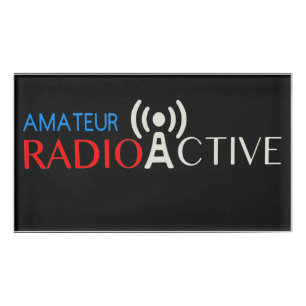 Amateur Radio Active Name Tag