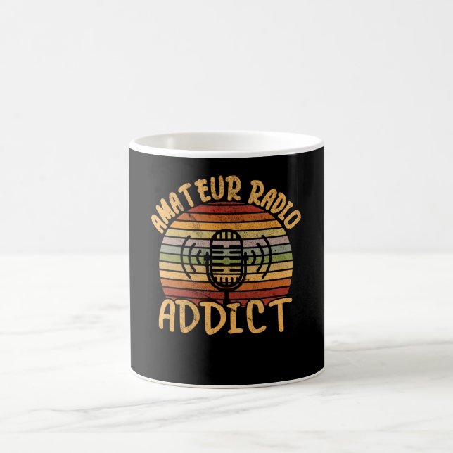 Amateur Radio Addict Ham Operator Coffee Mug (Center)