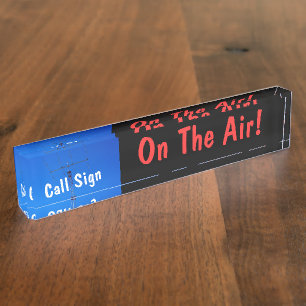 Amateur Radio Call Sign On Air Nameplate
