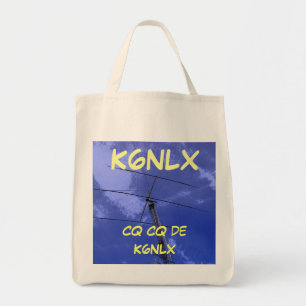 Amateur Radio CQ Callsign Tote Bag
