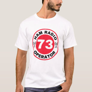 Amateur Radio Operator 73 shirt Ham Radio Red