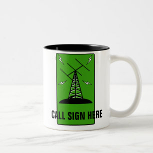Amateur Radio Personalised Ham Call Sign Mug