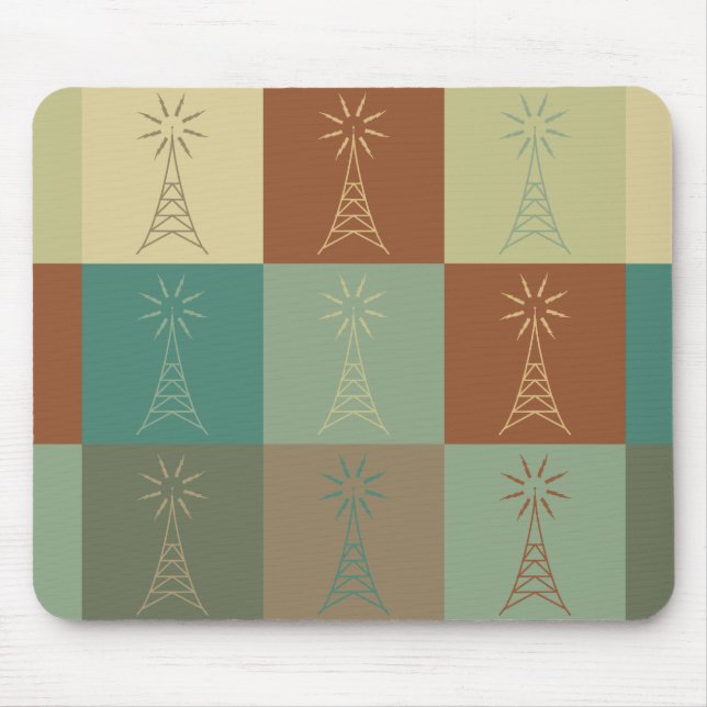 Amateur Radio Pop Art Mouse Pad (Front)