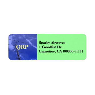 Amateur Radio QRP Address Label Return Address Label