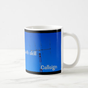Amateur Radio QRP and Callsign Mug
