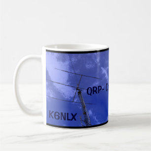 Amateur Radio QRP and Callsign Mug