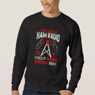 Amateur Radio Zombie For Ham Radio Operator Sweatshirt