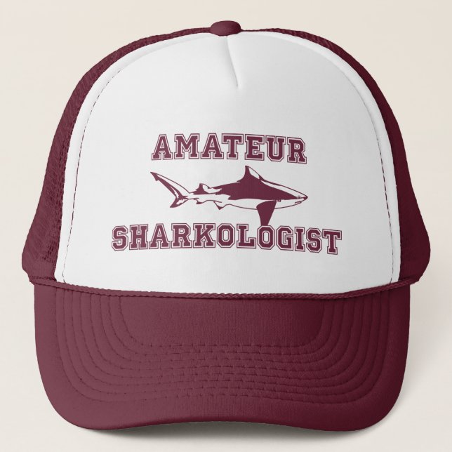 Amateur Shark Expert Trucker Hat (Front)