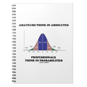 Amateurs Think Absolutes Professionals Think Stats Notebook