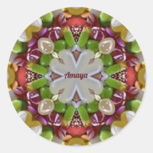 AMAYA ~ EASTER CANDY ~ CLASSIC ROUND STICKER