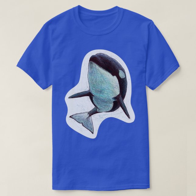 Amaya the Killer Whale Scribble T-Shirt (Design Front)