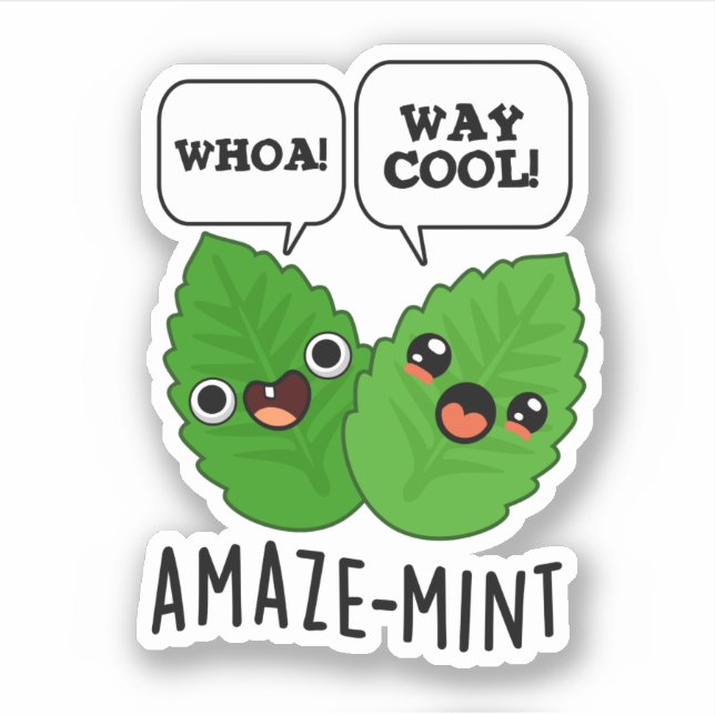 Amaze-mint Funny Mint Leaves Pun  (Front)