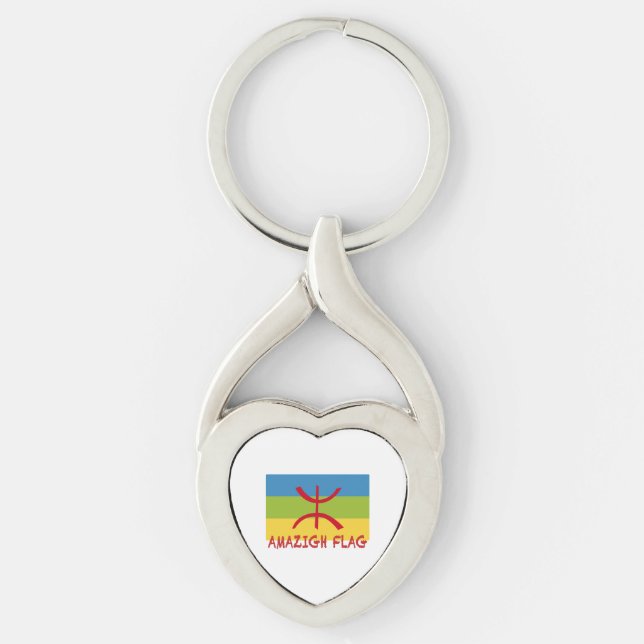 Amazigh flag - berber flag-Drapeau Amazigh Key Ring (Front)