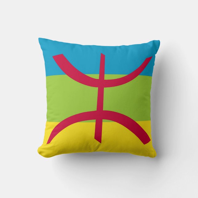 Amazigh Flag Cushion (Front)