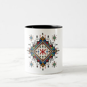 Amazigh Heritage Mug - Traditional Moroccan Berber