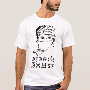 Amazigh Kabyle Berber Tattoo symbols tifinagh art  T-Shirt