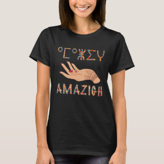 Amazigh Kabylia Berber Tattoo symbols tifinagh  T-Shirt