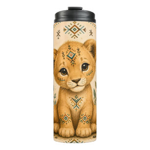 Amazigh Lion Cub – Heritage & Nature Thermal Tumbler