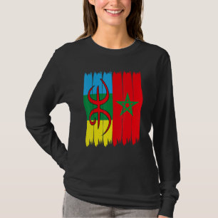 Amazigh morocco Flag Proud Amazigh Flag Amazigh mo T-Shirt