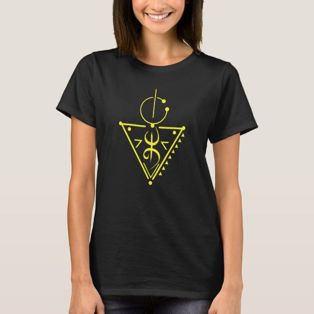 Amazigh Pattern Berber Fibula Tifinagh T-Shirt (Front)