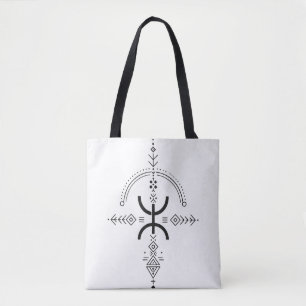 Amazigh tattoo tote bag