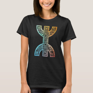 Amazigh Vintage Yaz Tifinagh Berbers Symbole Proud T-Shirt