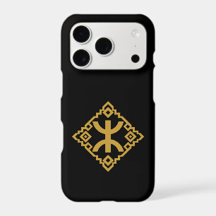 Amazigh Yaz Symbol Gold Geometric Emblem