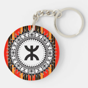 Amazigh z imazighen pattern key ring