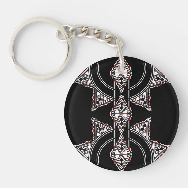 Amazigh z imazighen pattern key ring (Front)