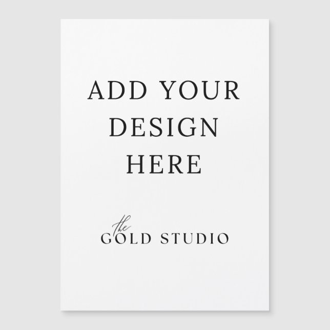 Amazing 5 x 7 Magnetic Postcard Invitation Blank   (Front)