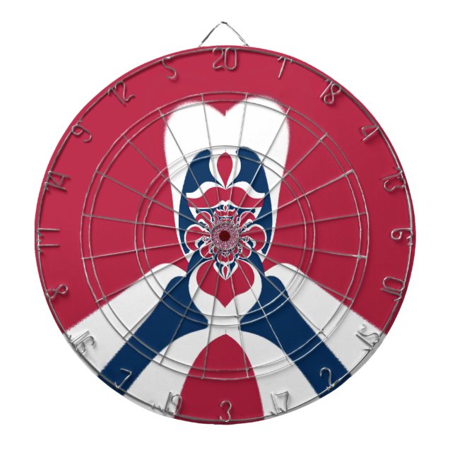 Amazing Abstract E.T. Art Print Dartboard (Front)