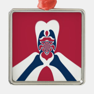 Amazing Abstract E.T. Art Print Metal Ornament