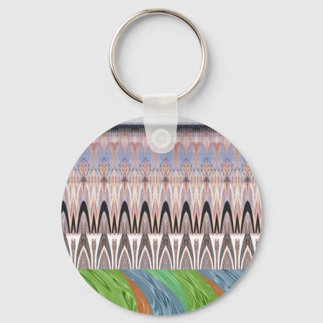 Amazing Abstract Pattern Art Print Key Ring (Front)