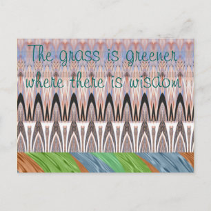 Amazing Abstract Pattern Art Print Postcard