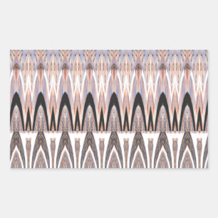 Amazing Abstract Pattern Art Print Rectangular Sticker