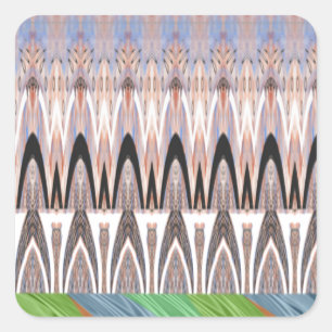 Amazing Abstract Pattern Art Print Square Sticker