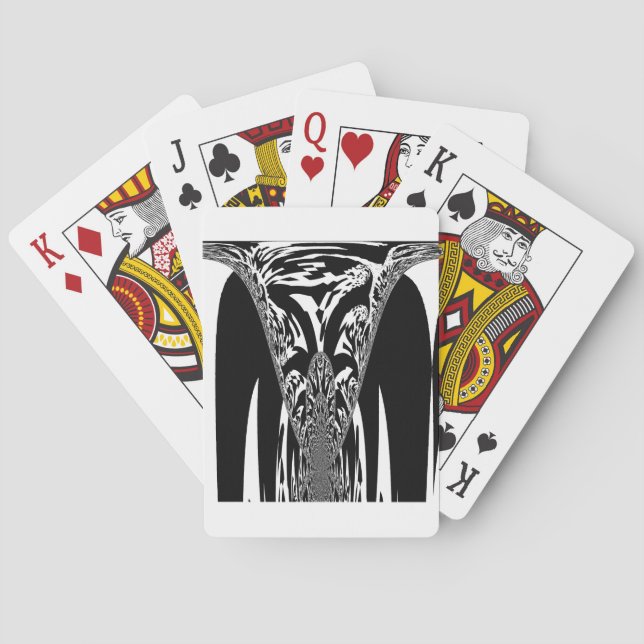 Amazing African Abstract Art Print Playing Cards (Back)