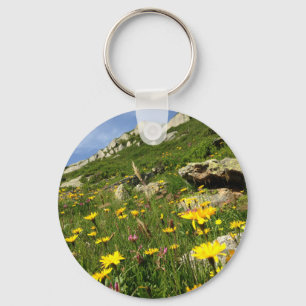 Amazing! Alpine flowers Key Ring