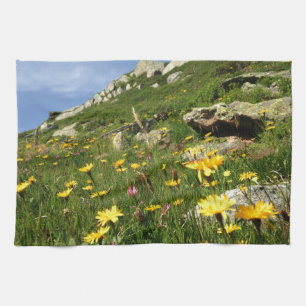 Amazing! Alpine flowers Tea Towel