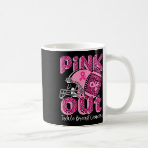 Amazing American Football Tackle Style Breast Canc Coffee Mug